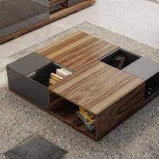 Vanity with storage space on and underneath the platforms. 14 Coffee Tables With Hidden Storage Space Coffee Table Coffee Table Design Contemporary Coffee Table Design