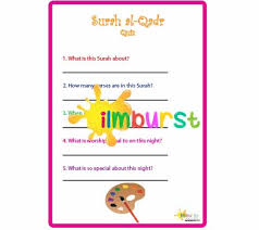 القدر‎, power, fate) is the 97th chapter (sūrah) of the qur'an with 5 verses (āyāt). Surah Al Qadr Quiz Ilmburst