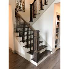 Design modern stairs home stair railing staircase handrail staircase railings new staircase house stairs stair steps. House Of Forgings 56 In X 6 1 4 In Red Oak Recessed Panel Contemporary Style Wood Box Newel Post Ro 4991 The Home Depot In 2021 Home Stairs Design Stair Railing Design Craftsman Staircase