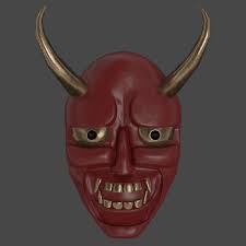 In order to better understand the meaning of traditional japanese masks, we have although hannya is also an oni, this vengeful demon is represented by a white mask. Chase Womack Hannya Demon Mask Lowpoly