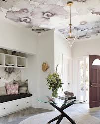 Ceiling decor, sun and clounds mural wall paper home decorations for kitchen livingroom bedroom 58x87 inch. 25 Wallpaper Ceiling Ideas For A Wow Effect Digsdigs
