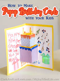 Get the tutorial at mama is dreaming blog. How To Make Popup Birthday Cards With Your Kids My Joy Filled Life