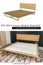 After endless online searches, building a diy mid century modern bed was an easy decision. Diy Mid Century Modern King Bed The Awesome Orange