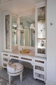 Antiqued Mirrored Cabinets Contemporary Closet Built In Dressing Table Dressing Room Mirror Dressing Table Design