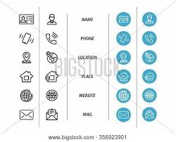 15% off with code zazpartyplan. Business Card Icons Vector Photo Free Trial Bigstock