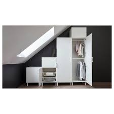 Genius shelving unit & desk using an ikea expedit (now called ikea kallax). Platsa Kleiderschrank Weiss Fonnes Weiss Bestell Es Noch Heute Ikea Deutschland Kleiderschrank Fur Dachschrage Kleiderschrank Weiss Speicherideen