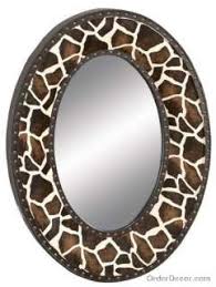 A lovely companion that easily fits in any purse. 35 Giraffe Oval Wall Mirror Animal Print Decor Large On Popscreen