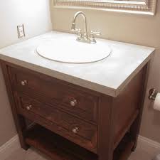 Whether you're replacing an old bathroom vanity or starting fresh, the installation process doesn't need to be daunting. Diy Bathroom Vanity Diy Bathroom Vanity Countertop Diy Concrete Countertops Concrete Vanity