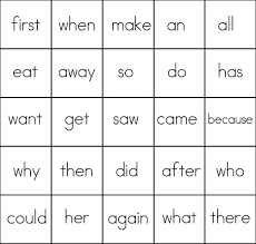 You can easily make bingo cards with words using a bingo card generator. Sight Word Bingo Card 5 List 3 Sight Words Reading Writing Spelling Worksheets