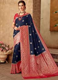 Every light source addition makes the. Buy Navy Blue Weaving Classic Saree Online