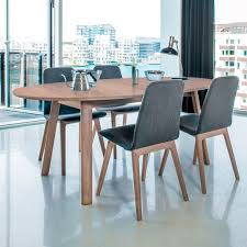 Made of solid wood with a dark wenge finish. Contemporary Dining Table 20 Skovby Laminate Oak Base Wenge Base