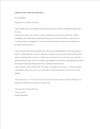 Librarian Cover Letter No Experience Templates At Allbusinesstemplates Com