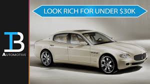 › best luxury cars under 30k. Here Are The 6 Best Used Luxury Cars Under 30 000 Own A Maserati Cheap Youtube