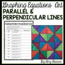 Graphing Equations Stained Glass Art Parallel And Perpend Parallel And Perpendicular Lines Graphing Linear Equations Writing Equations