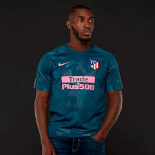 Real madrid v ac milan: Nike Atletico Madrid 17 18 Third Stadium Ss Shirt 851468 426 Mens Replica Training Tops Space Blue Laser Pink Pro Direct Soccer
