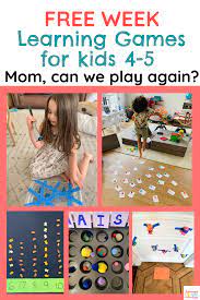 Free Week Hands On Learning Games And Activities For Kids 4 5 Math Activities For Toddlers Early Literacy Activities Learning Games For Kids