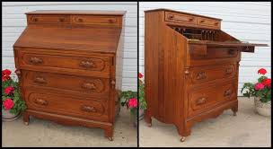 Lillian Russell Cherry Walnut Wood Dovetailed Secretary Desk Wkey Davis Cabinet Walnut Wood Secretary Desks Wood