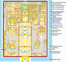 Layout Of The Forbidden City City Layout Forbidden City Illustrated Map
