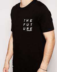 Asos Longline T Shirt With Typographic Text Patches At Asos Com Minimal Shirt Design Trendy Shirt Designs Tee Shirt Designs