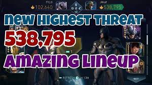 Injustice 2 Mobile Highest Threat So Far 538 795 Threat Arena Gameplay Youtube