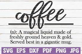 Download Coffee Definition Svg Cut File By Mintymarshmallows Thehungryjpeg Com