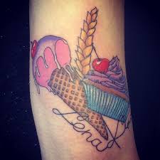 Melaniemarmillon Tatouage Nailloux Proche Toulouse Patisserie Cake Icecream Cupcake Newschool Toulouse
