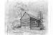 Old Log Cabin Drawings