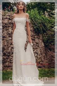 Islemeli Sade Gelinlik Modeli Gelinlik Sade Gelinlikler Elbise Dugun