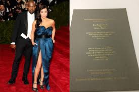 Kim kardashian and kanye west wed on may 24, 2014. Kim Kardashian And Kanye West S Wedding Invite Revealed Page Six