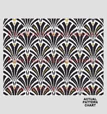 Art Deco Repeat Pattern Art Deco Pillow Cross Stitch