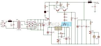 0 28v 6 8a Power Supply Circuit Using Lm317 And 2n3055 Power Supply Circuit Power Supply Design Power Supply