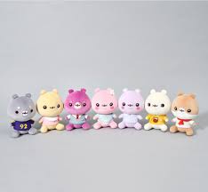 Shownu, wonho, minhyuk, kihyun, hyungwon, jooheon, and i.m. Twotuckgom X Monsta X Costume Sitting Plush Harumio