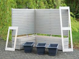 Sichtschutz Ohne Befestigung Zaun Zum Bepflanzen Pflanzkasten Pflanzkasten Pflanzkasten Holz Rankgitter