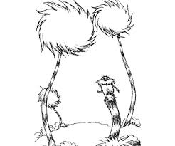 Lorax coloring pages can help your kids enjoy their favorite book or movie even more. Beautiful Truffula Tree Guarded By The Lorax Coloring Pages Coloring Sun