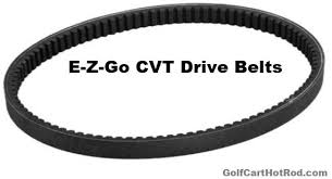 list of ezgo golf cart cvt drive belts for basic to severe