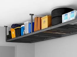 Newage Versarac 4 X8 Adjustable Overhead Storage Rack Grey 40151 Overhead Garage Storage Garage Storage Racks Garage Storage