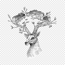 Maybe you would like to learn more about one of these? Reindeer Visual Arts Horse Sketch Antler Reindeer Visual Arts Png Pngegg