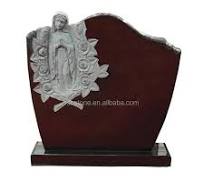 Lápida de granito negro de la Virgen María, monumento de lápida de estilo  de diseño europeo tradicional para uso conmemorativo