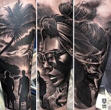 Black And White Realism Tattoo Realistic Portrait Tattoo By Remis Black And Grey Surf Tattoo Realistic Realism Tattoo Ideas Imspiration Action Pal Surf Tattoo Tattoos Gallery Tattoos