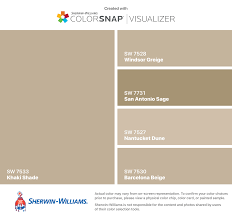 I Found These Colors With Colorsnap Visualizer For Iphone By Sherwin Williams Khaki Shade Sw 7533 Beige Color Palette Sherwin Williams Matching Paint Colors
