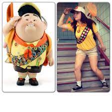 Home Made Halloween Costume Russell From The Cartoon Up Diy Halloween Costumes For Women Character Costumes Diy Character Costume Ideas