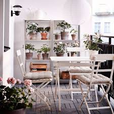 The Chicest Folding Chairs For Your Small Space Via Mydomaine Ikea Outdoor Furniture Balcony Furniture Balcony Decor