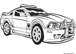 Op kleurplaats vind je coole kleurplaten om zelf uit te printen! Police Car Coloring Pages Online Free Auto Tekeningen Kleurplaten Auto