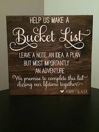 Personalized Wooden Sign Adventure Wedding Bucket List Etsy Wedding Bucket Wedding Activities Wooden Wedding Signs