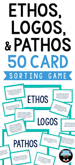 Ethos Pathos And Logos Rhetorical Appeals Sort 50 Card Sorting Activity Rhetoric Ethos Pathos Logos Rhetorical Appeal