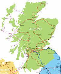 Edinburgh, écosse, city street map, impression d'art orientation paysagiste (horizontale). Anglonautes Cartes Maps Scotland Rail Services Map Voyage Europe Ecosse Voyage