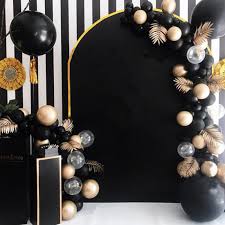 Check spelling or type a new query. Engagement Anniversary Black Ballon Garland Birthday Party Decoration Adults Metallic Gold Latex Ballon Banner With Gold Leaves Buy At The Price Of 21 83 In Aliexpress Com Imall Com