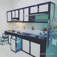 Aluminium composite panel has a fire rated core which is being sandwiched by top and bottom layers of aluminium metallic skin. Jual Kitchen Set Acp Murah Terbaik Harga Terbaru August 2021