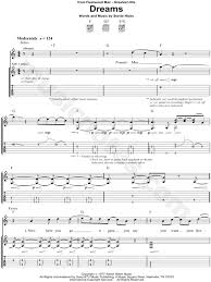 In the united states, dreams was released as the second single from rumours on march 24, 1977, while in the united kingdom it was released as the third single in june 1977. Fleetwood Mac Dreams Guitar Tab In C Major Download Print Sku Mn0081485