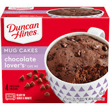 Duncan hines deluxe ii white cake mix 1/4 cup light brown sugar 1 cup. Duncan Hines Mug Cakes Chocolate Lovers Cake Mix 4 Pouches Walmart Com Walmart Com